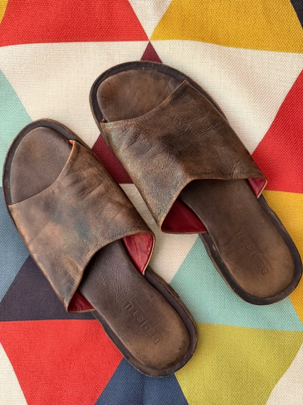 Bed Stu Leather Slide Sandals - Kate | Size: 10